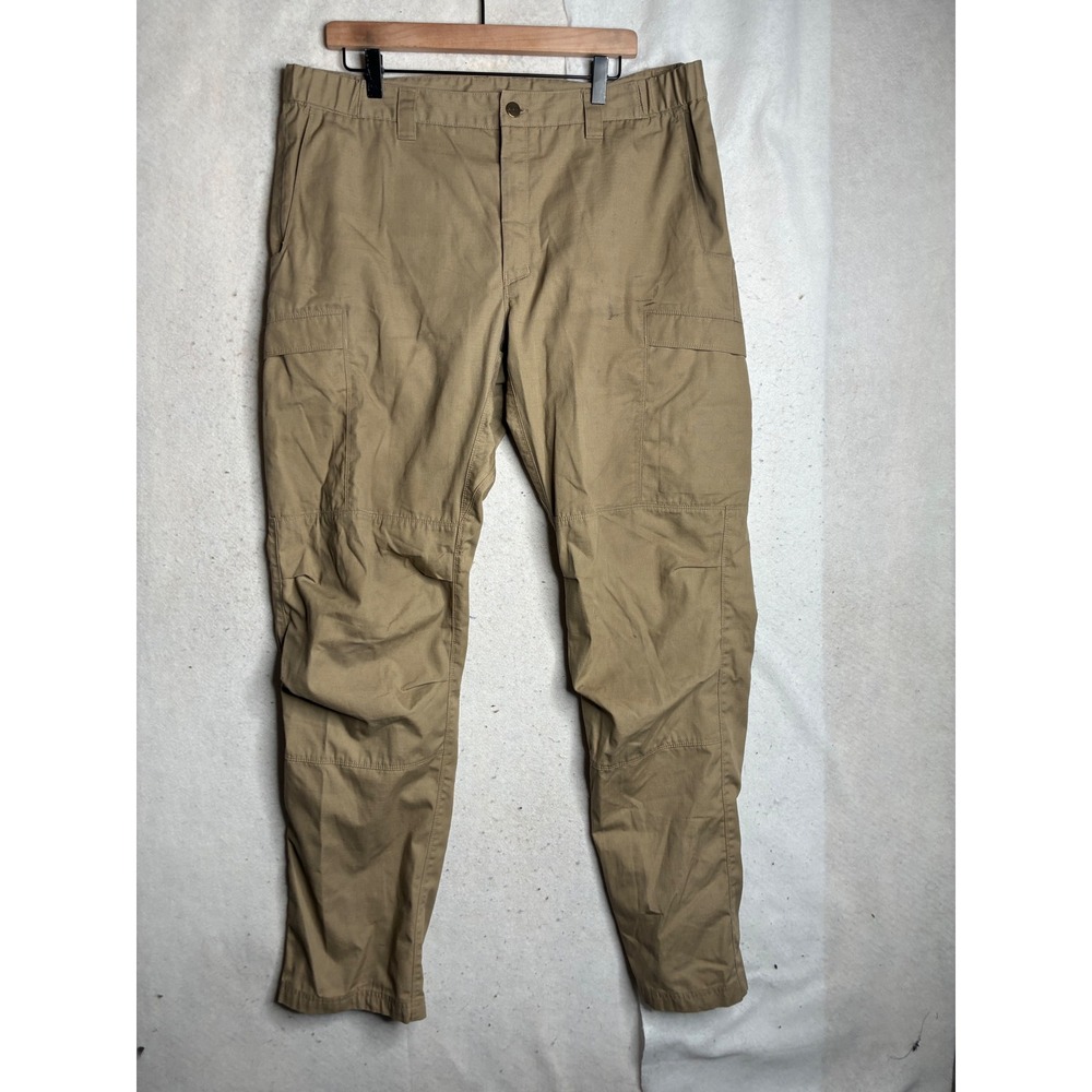 Vertx Mens Tan Khaki Ripstop Tactical Cargo Pants Outdoor Work Trousers 38x36